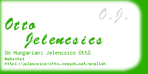 otto jelencsics business card